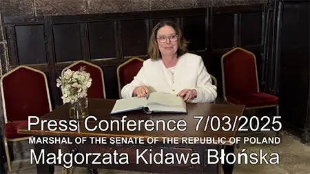 Press Conference in Manchester – Marshal of the Senate of Poland Małgorzata Kidawa-Błońska on the Role of the Polish Diaspora and Historical Memory.